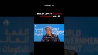 NVIDIA CEO on The Future of Education with AI
