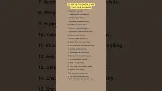 20 ways to show care for you parents.