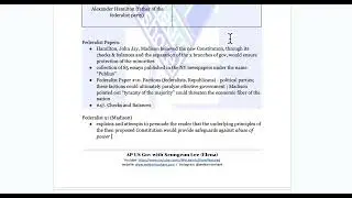 [AP US Gov] Key Review of Federalist Papers #10, #51 #70 #78 Brutus No1 No15