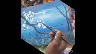 Acrylic painting making 10, kanika art academy 