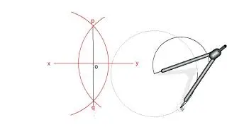 Divide a line and an arc into two equal parts