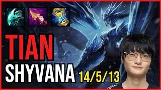 TIAN - SHYVANA vs NUNU & WILLUMP Jungle - KR Grandmaster - Patch 11.3