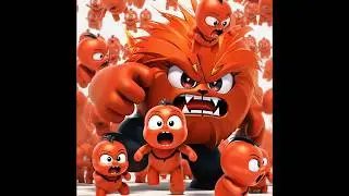 BIG ANGRY RED LOOKING AFTER HUNDREDS OF BABY RED ANGRY
