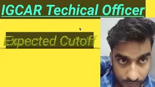 IGCAR technical officer 2021 expected cutoff || IGCAR exam analysis