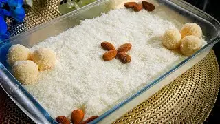 RAFFAELLO PUDDING||pudding recipe | easy pudding | eggless dessert |coconut dessert|