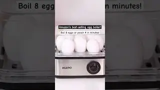 Amazon&rsquo;s Best-Selling Egg Boiler! Boil 8 or Poach 4 Eggs in Minutes! 🥚🔥 #eggboiler #shorts