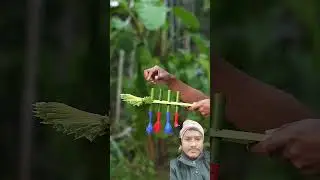 Creative Iceapple leaveand balloone Slingshots| Balloone popping video#Bamboo #Diy