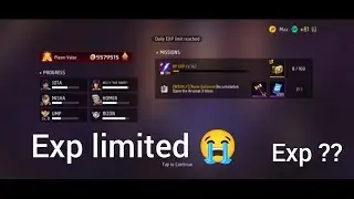 Free fire Experience (exp) Problem😭 Exp nhi badh rhe hai free fire me 🫴