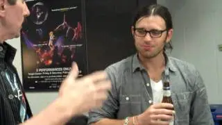 Kings Of Leon - Back stage with Nathan Followill
