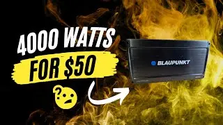 THE CHEAPEST 1000 WATT AMP YOU CAN BUY!! 😵😵 (Review/dyno of the Blaupunkt AMP4000d)