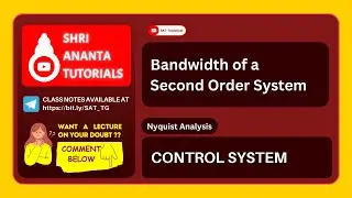Bandwidth of a Second Order System #electricalengineering  #electronicsengineering #controlsystem