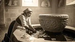 (1946, Puebla) Do&ntilde;a Luz lavaba el baptisterio &mdash; El agua siempre arrastraba dientes de leche