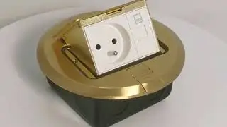Floor Mounted Pop-up Round floor Socket With Box us floor receptacle