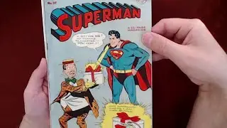 Reading Comic Books: Superman #37, 1945, DC Comics, Jerry Siegel, Joe Shuster, Golden Age [ASMR]
