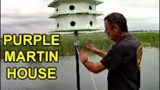 Purple Martin House that&rsquo;s Lowerable - Easy to Clean and Check Bird Health