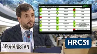 This is how the Human Rights Council voted on Afghanistan (HRC51)