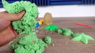Magischer Sand zerl&auml;uft in den H&auml;nden (faszinierend) - Kinetischer Sand