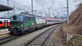 Einfahrt des EuroCity 151 