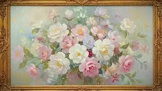 Camellia & Peony | Timeless Floral Art for TV Display