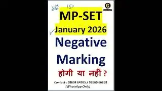 Negative Marking in MPSET 2025 Exam #mpset #mpset2025 #paper1 #setexampreparation