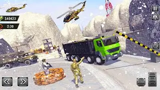 US Army Cargo Transport Truck Driving Simulator - Offroad Army Cargo Simulator - Android Gameplay