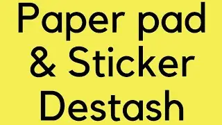 ***Продано****6x6 бумажный блокнот и наклейки Destash!!