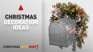 Top Christmas Decorations Mailbox: National Tree 3 Foot Wintry Pine Collection Mailbox Swag with