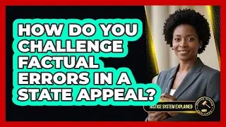 How Do You Challenge Factual Errors In A State Appeal? - Justice System Explained