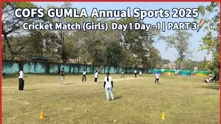 Cofs gumla Cricket match🏏 girls annual sports 2025 #cofsgumla #sports #games