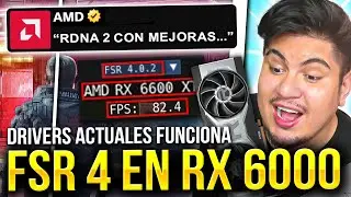 FSR 4 en RX 6000 (RDNA 2) YA FUNCIONA y es una LOCURA