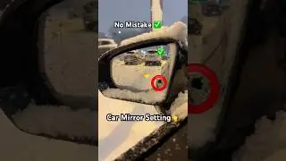 how to position side mirrors on car! #shorts #driving