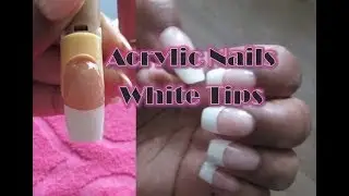 Acrylic Nails - White Tips | Itz Sirap