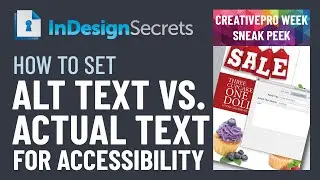 InDesign: как настроить Alt и фактический текст для обеспечения доступности (видеоурок)