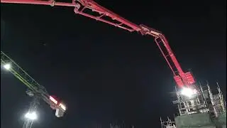 Ball pass of Static Boom Placer after concrete casting work @electrotech123 