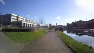 River Lea by Cyclotricity Electric Bicycle. Speeded up!