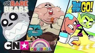 Ние, мечоците + Гъмбол + Малки Титани: В готовност | Бургер! | Cartoon Network