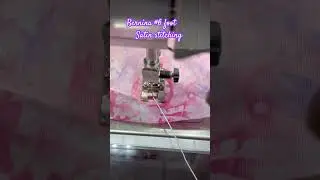 Satin Stitching with Bernina #6 Foot, #bernina #foot 6 #satinstitch