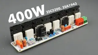 DIY Super Compact 400W Mono Amplifier using 2SC5200 & 2SA1943 Transistors.