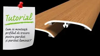 Cum se montează profilul de trecere pentru parchet. Tutorial Video Leroy Merlin