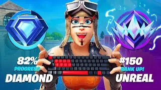 Прохождение игры Fortnite: От алмаза до нереального уровня, глава 7 (рейтинговые матчи)