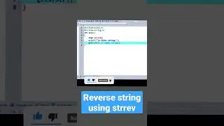 C Program to Print a string in reverse order#shorts | c programming
