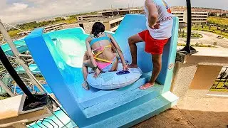 COOL UpHill Water Slide at Aquapark Nessebar