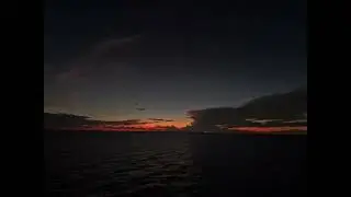 sunset off Miami