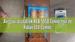 Avis sur la LitaElek RGB 5050 Connecteur de Ruban LED Connecteur Rapides de Bande &agrave; 4 Broches pour S