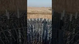view the foundation upper side #views #view #foundation #steel #construction #civilengineering