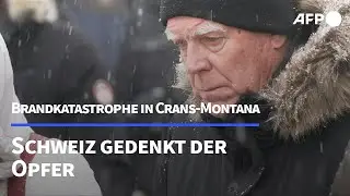Schweiz gedenkt der Opfer der Brandkatastrophe in Crans-Montana | AFP