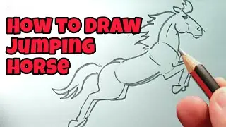 How to Draw Jumping Horse