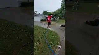 Pressure Washing in Brookfield, Ohio.