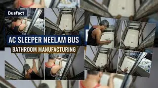 New neelam 2x1 ac sleeper bus ka bathroom manufacturing process aise banaya bathroom #busfact#bus 