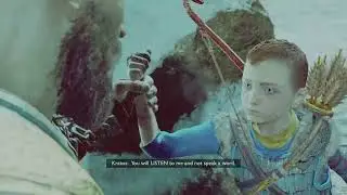 God of War 4 - How to free ship stuck in air Helheim?